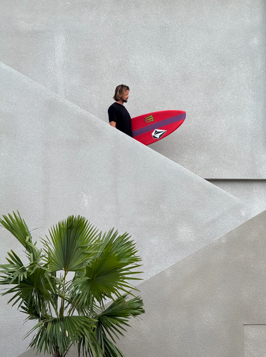 Surfers staying at Mira Hotel so they can recover between big sessions at Ulus