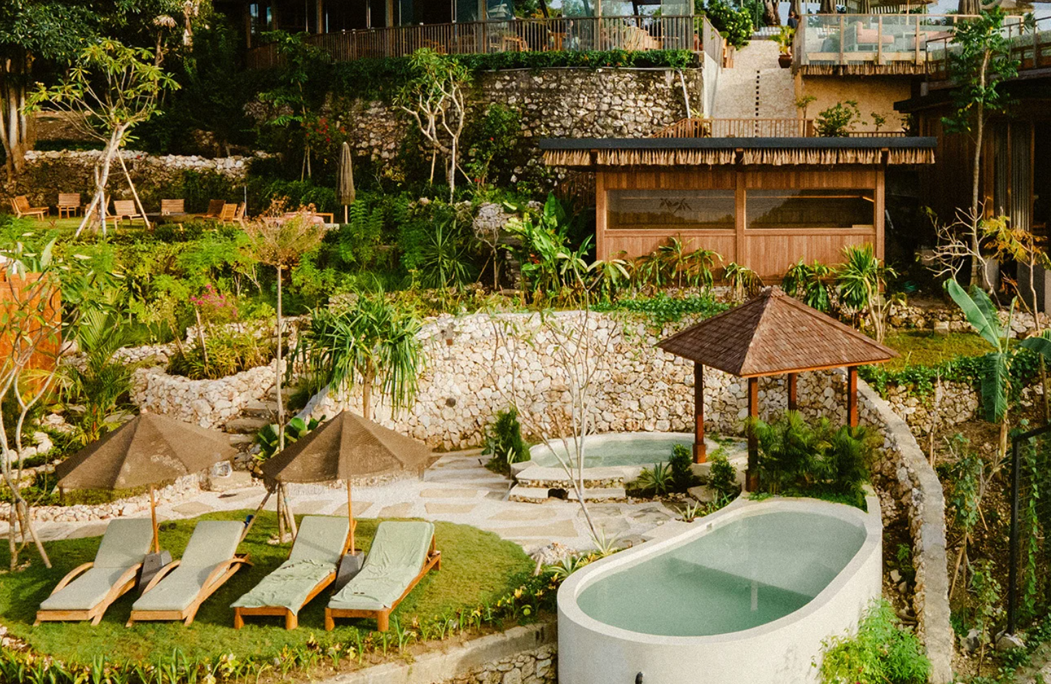 A garden setting at grun