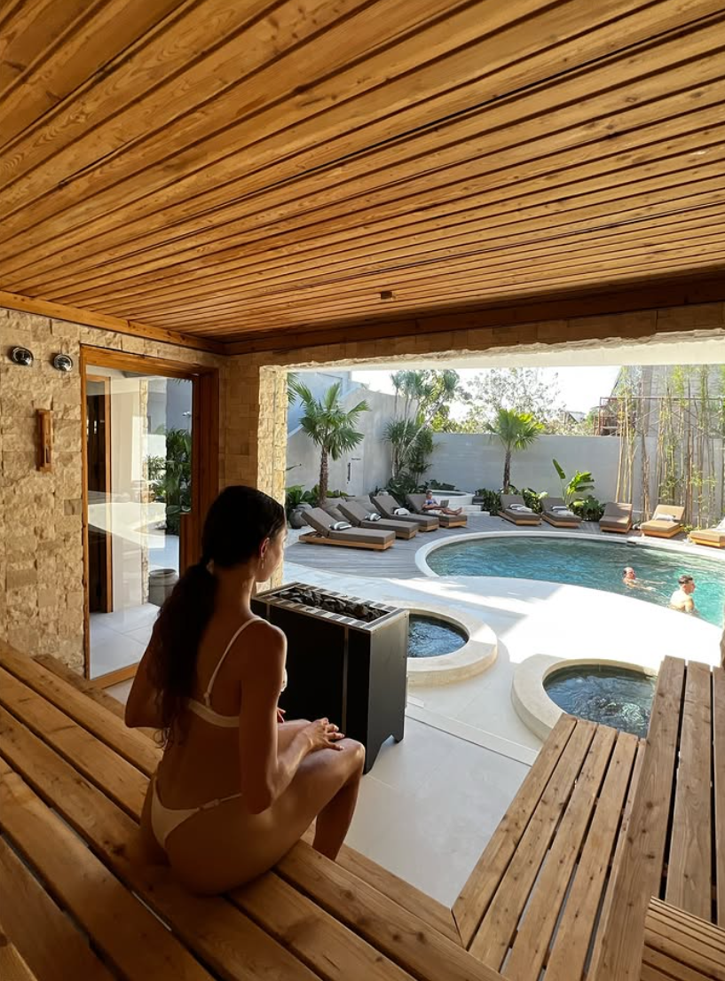 Sauna decompression at Mira Resort