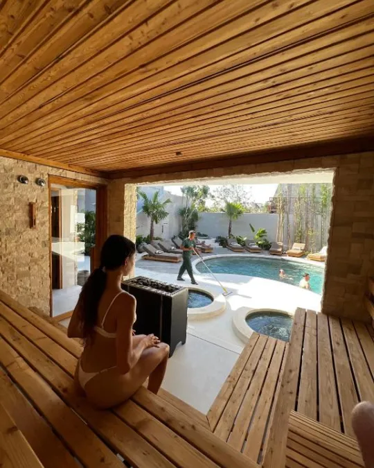 The large sauna at MIRA with top end EOS heater